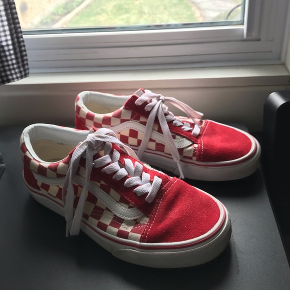 Red Checkered Vans - Picture 3 of 3